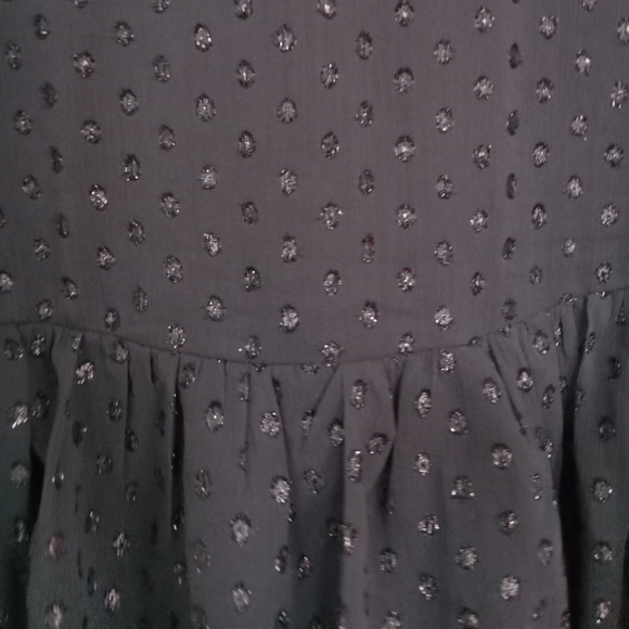 Forever 21 Polka Dot Sparkly Mini Skirt Shorts Ruffle Skort - Picture 5 of 6